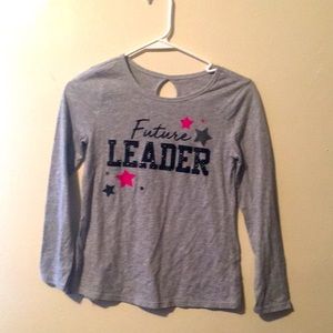 long sleeve gray shirt